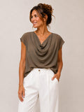 Blusa scollo a cappuccio