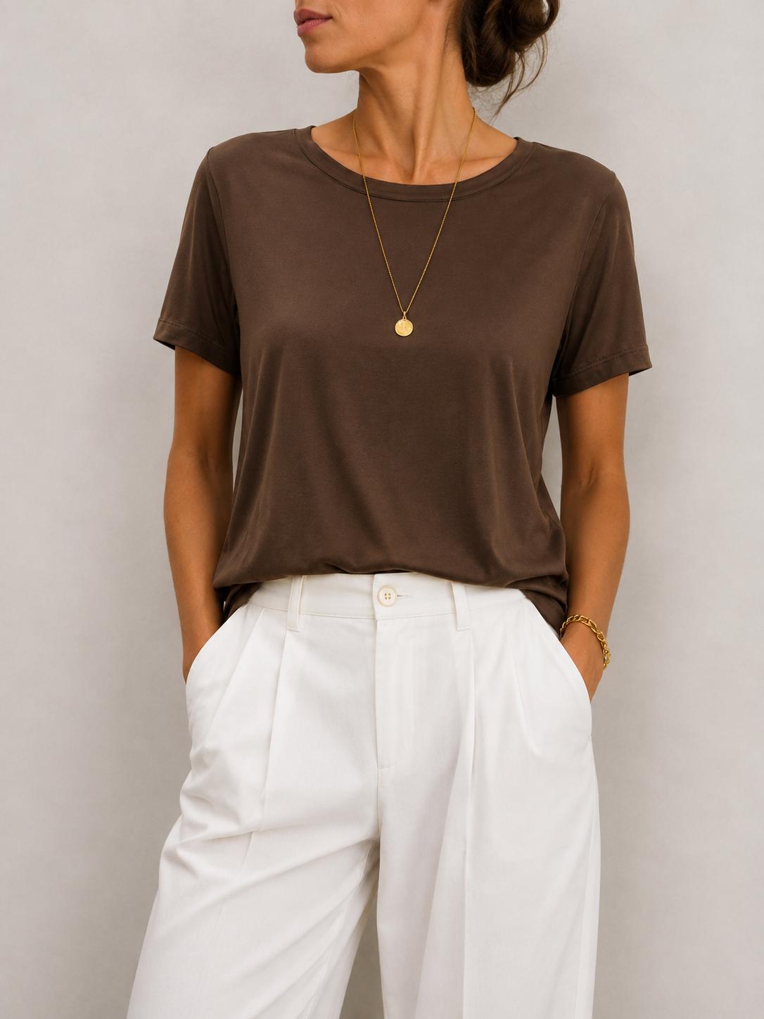 Blusa girocollo