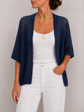 Cardigan morbido aperto