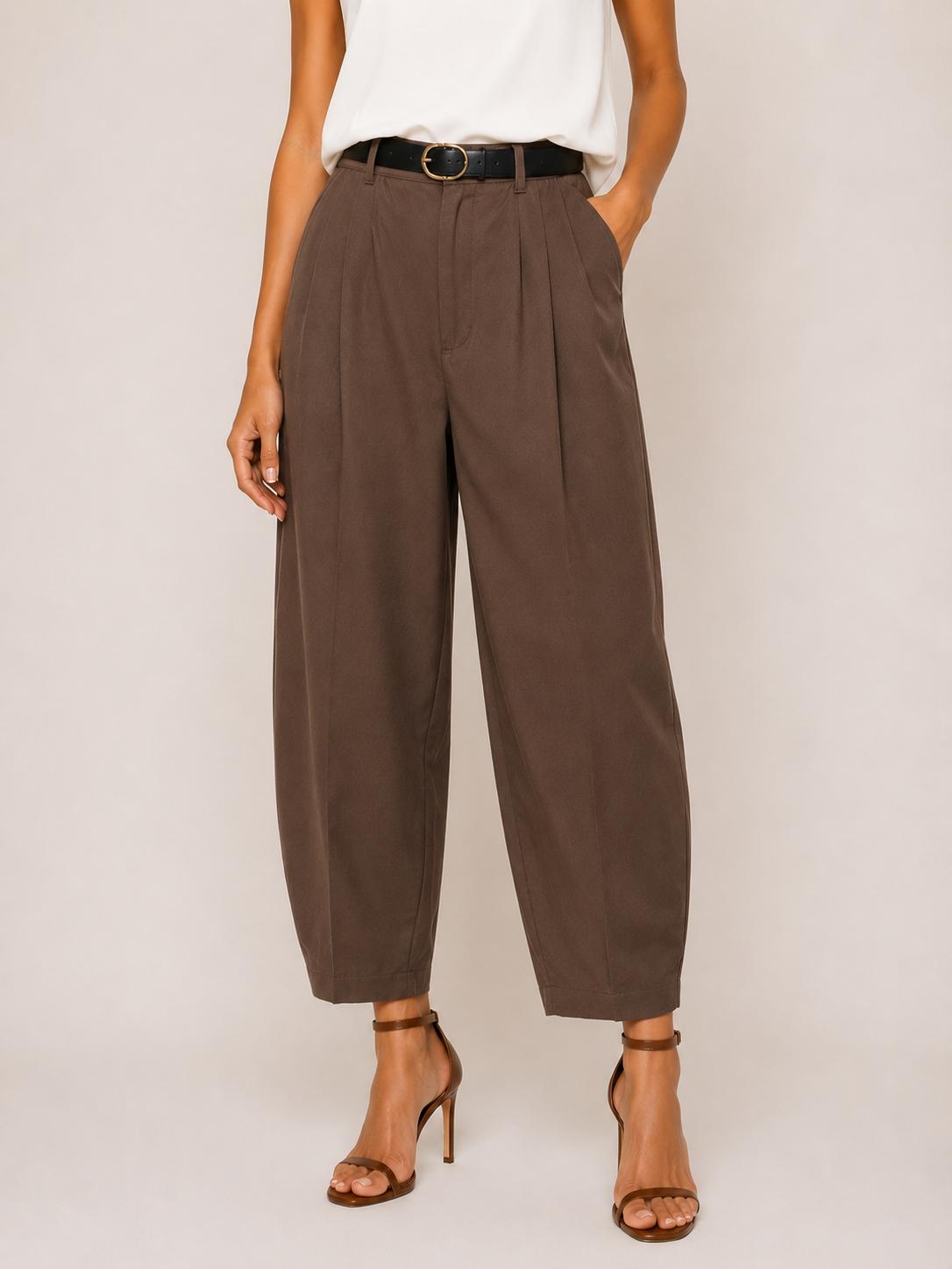 Pantalone balloon con pinces