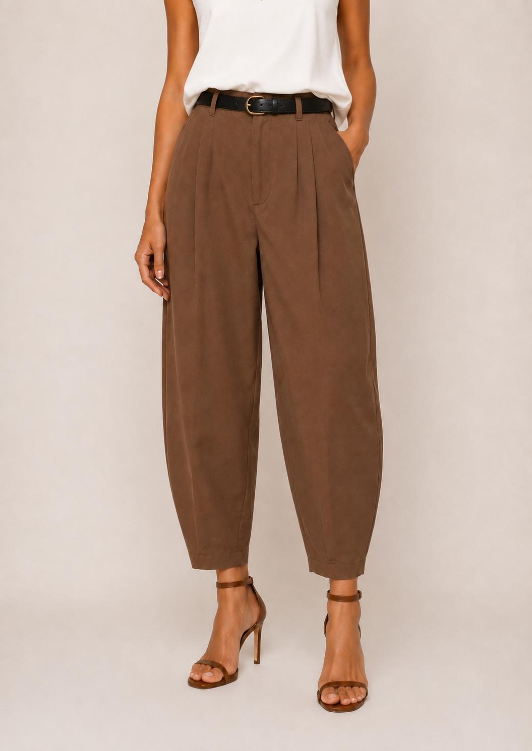 Pantalone balloon con pinces