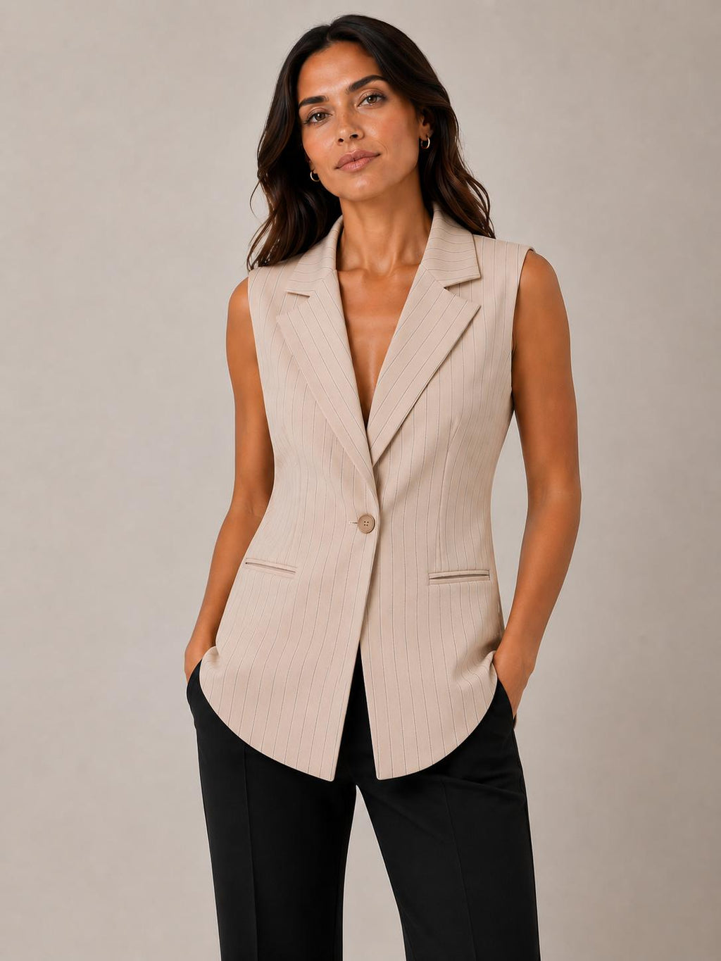 Gilet monopetto e mezzo
