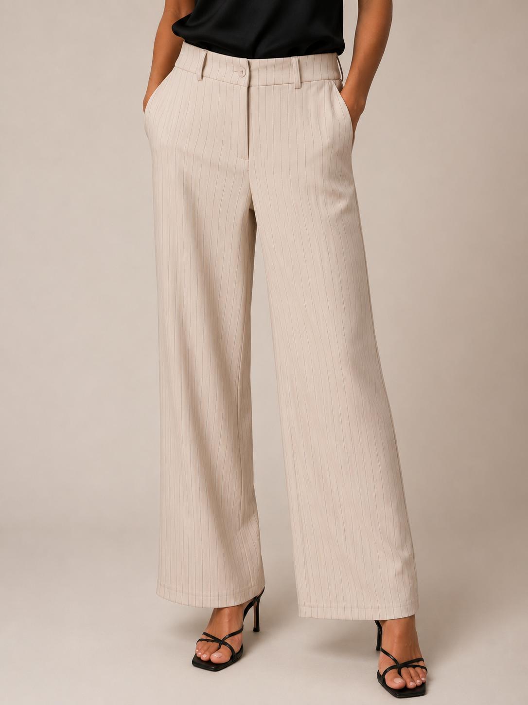 Pantalone palazzo gessato