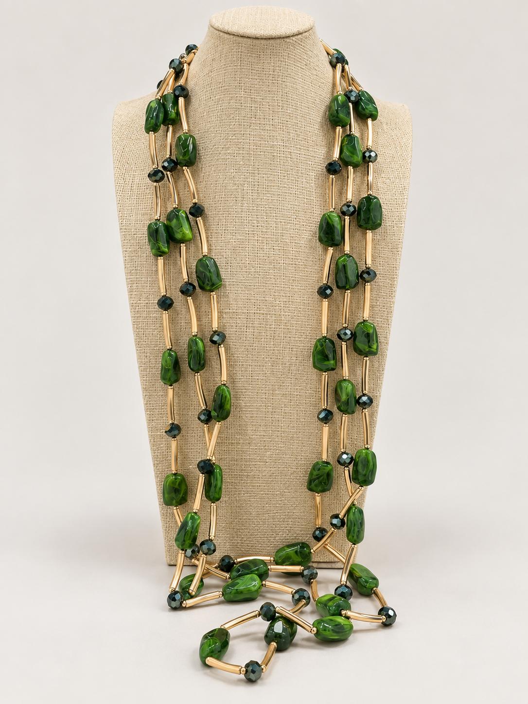 Collana Lunga Multifilo