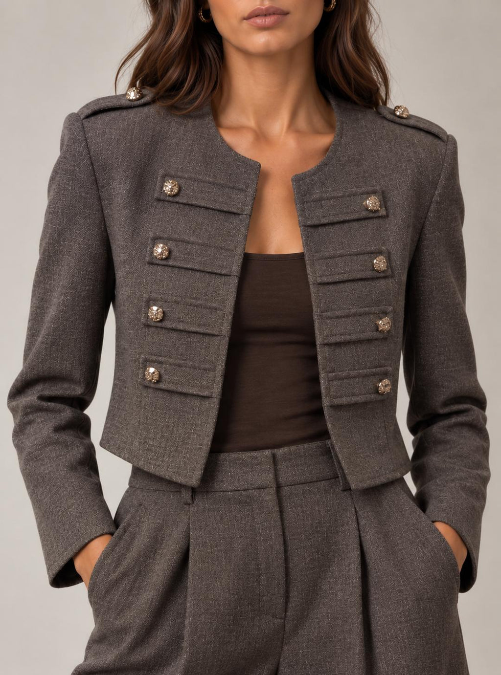Giacca Military Crop
