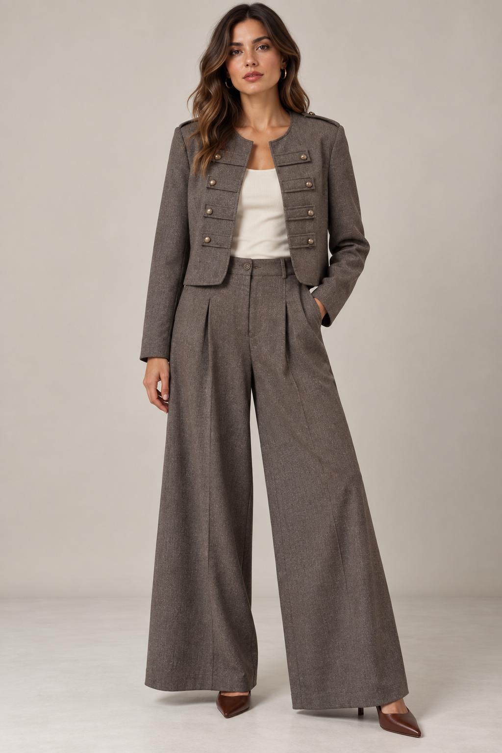 Giacca Military Crop