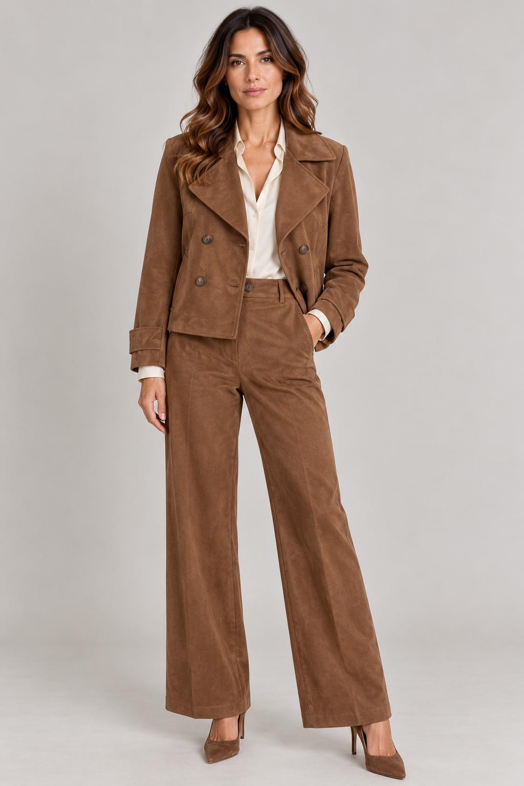 Pantalone Flare in Ecopelle