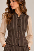 Gilet Gessato Stile Giapponese