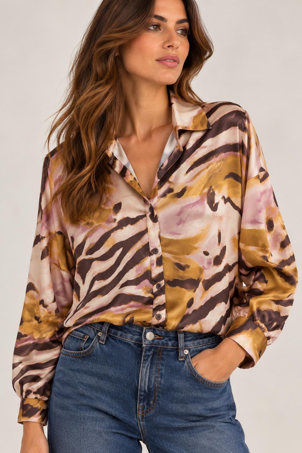 Camicia con Stampa Jungle