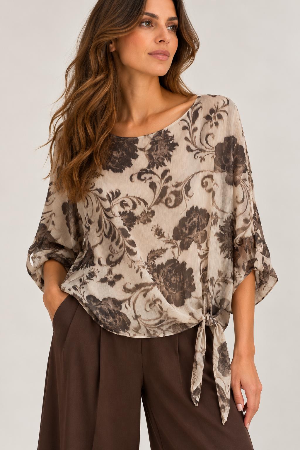 Blusa Poncho Morbida