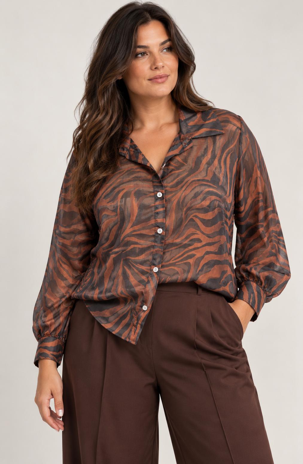 Camicia Over in Chiffon
