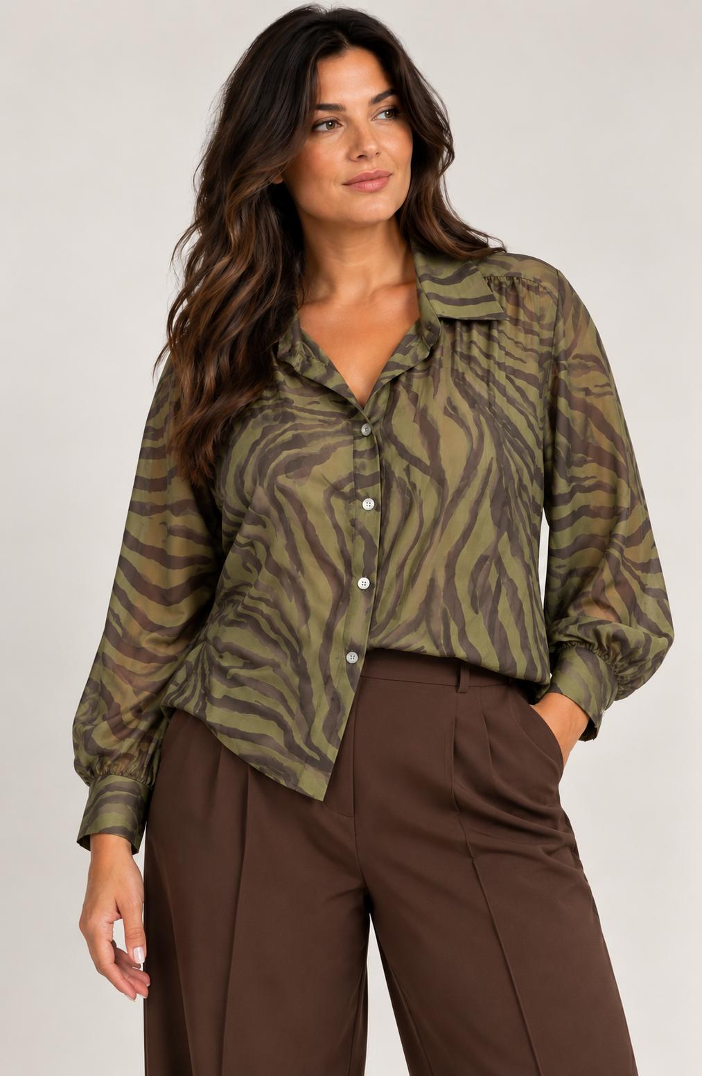Camicia Over in Chiffon