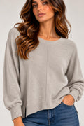 Maglia Taglio Morbito con Micro Paillettes