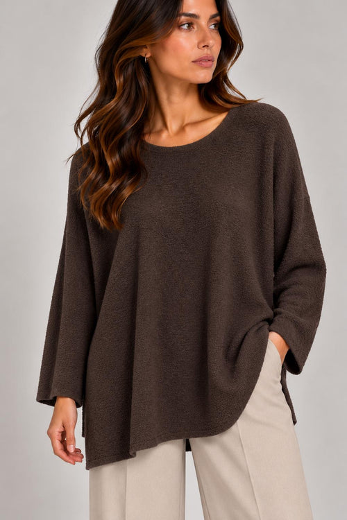 Maglia Oversize con Manica a Pipistrello