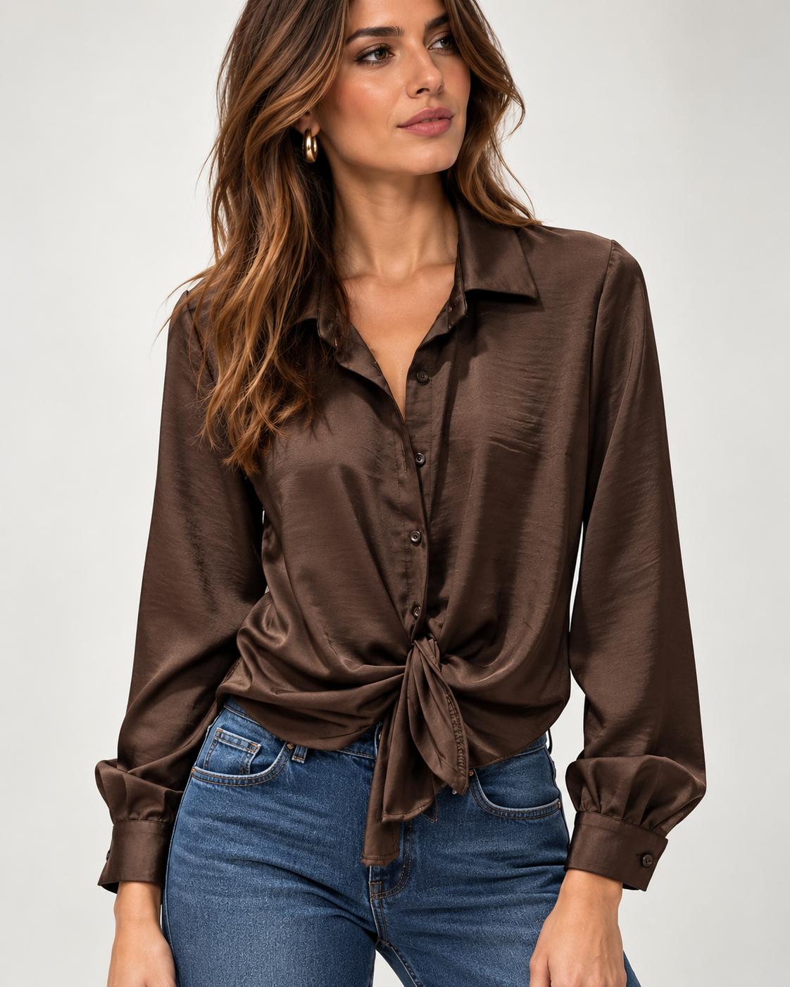 Camicia Morbida Effetto Raso