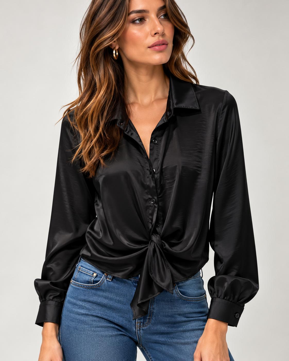 Camicia Morbida Effetto Raso