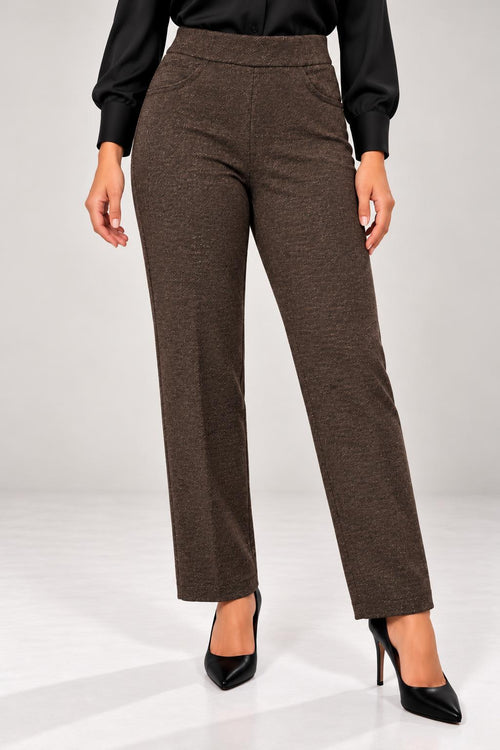 Pantalone Spigato Skinny Curvy