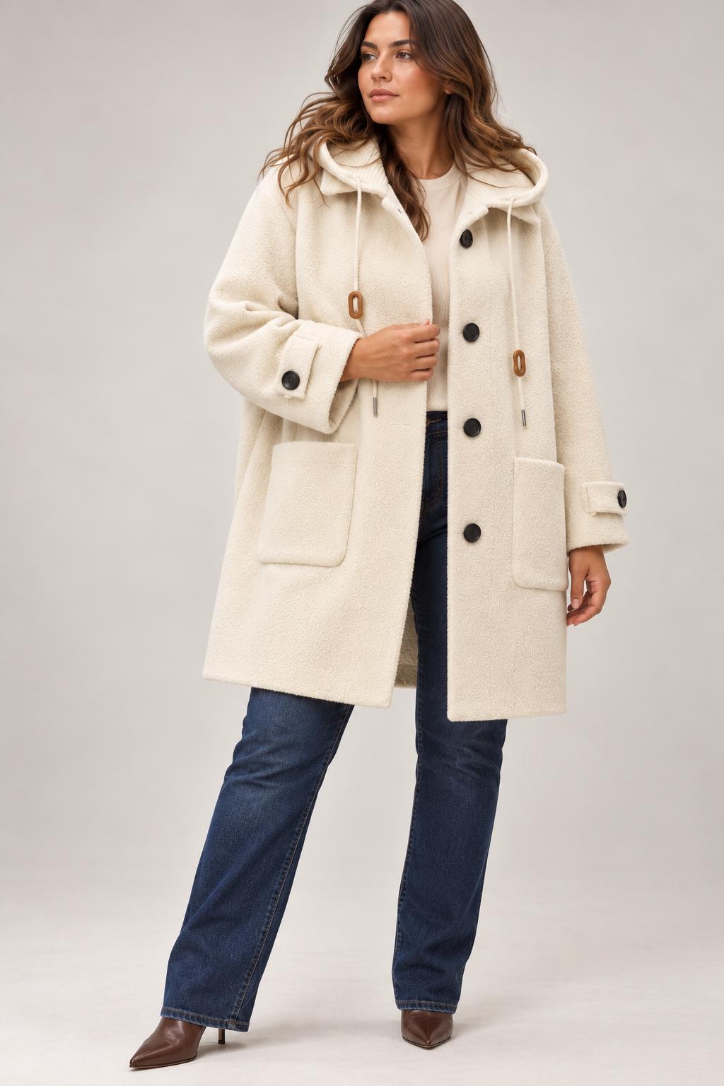 Cappotto Parka Curvy con Cappuccio