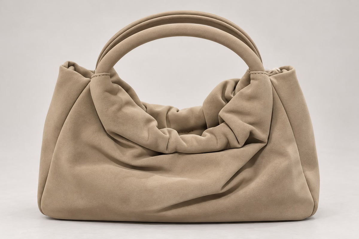 Pochette Morbida in Ecopelle con Manico e Tracolla