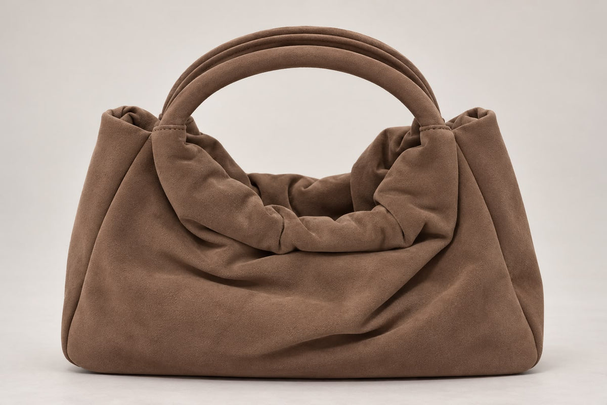 Pochette Morbida in Ecopelle con Manico e Tracolla