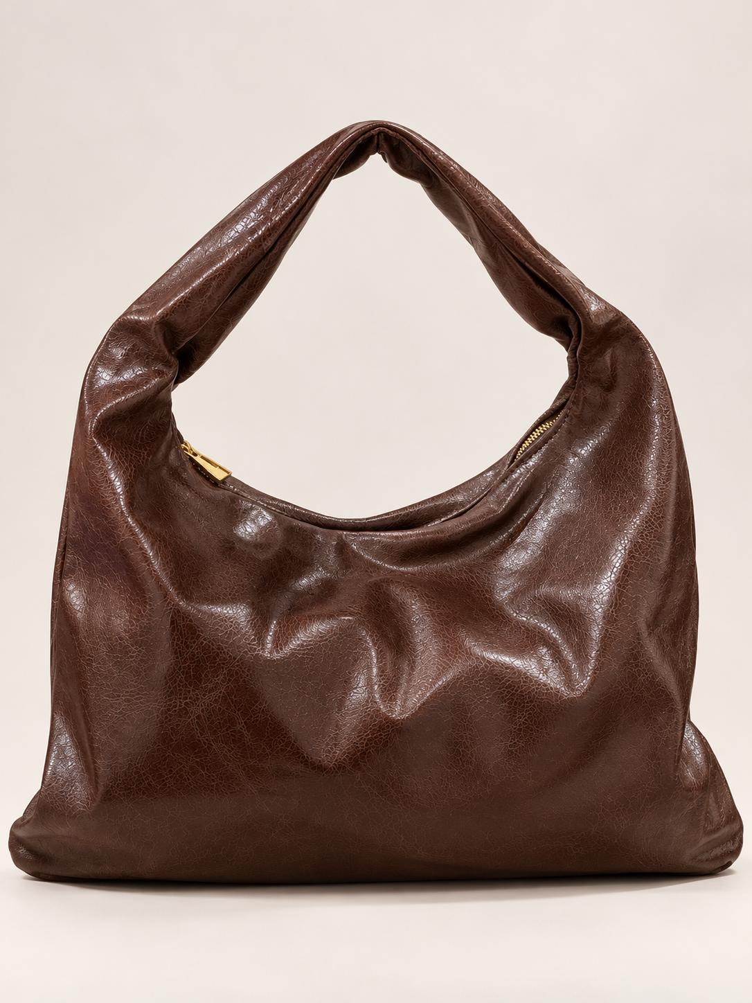 Borsa Hobo in Ecopelle Invecchiata