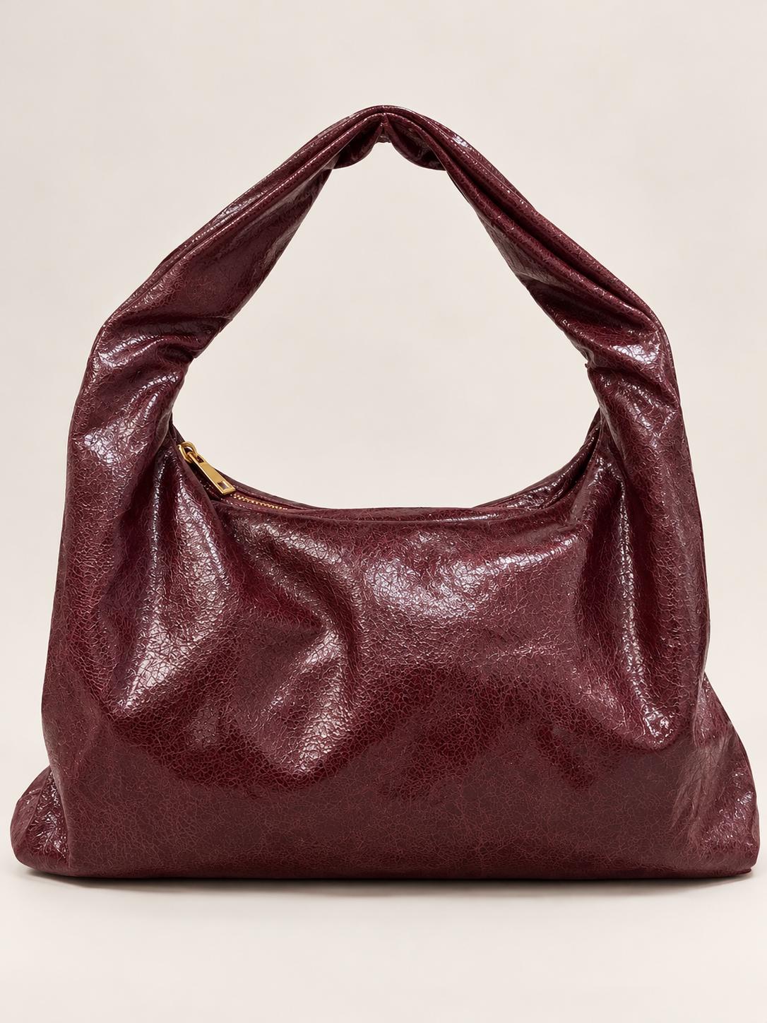 Borsa Hobo in Ecopelle Invecchiata