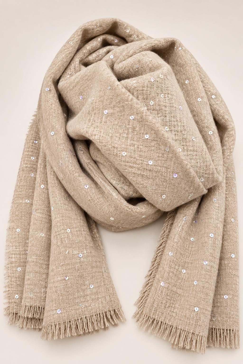 Sciarpa Maxi Soft con Micro Paillettes