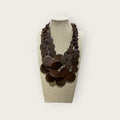 Collana 4 fili legno