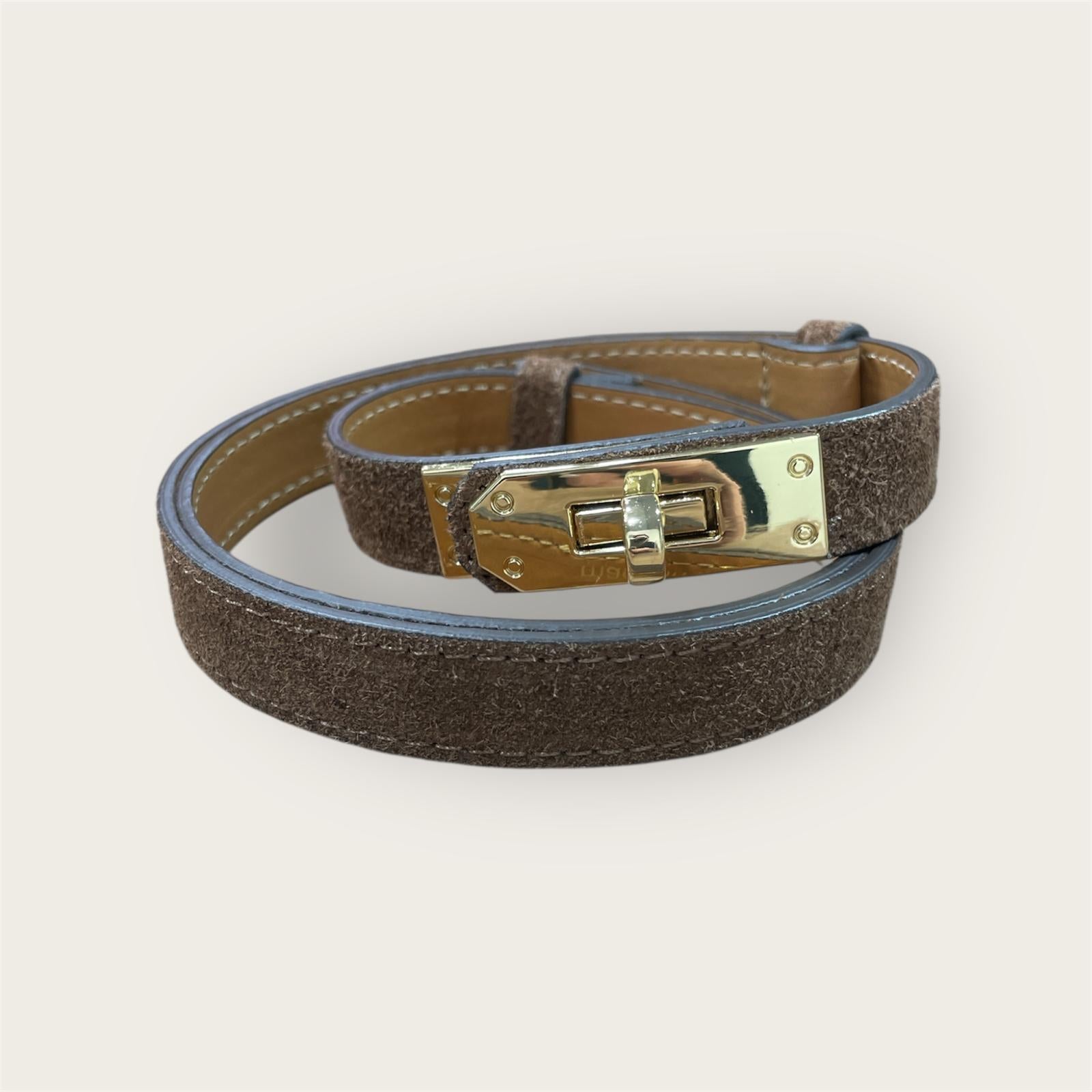 Cintura pelle scamosciata